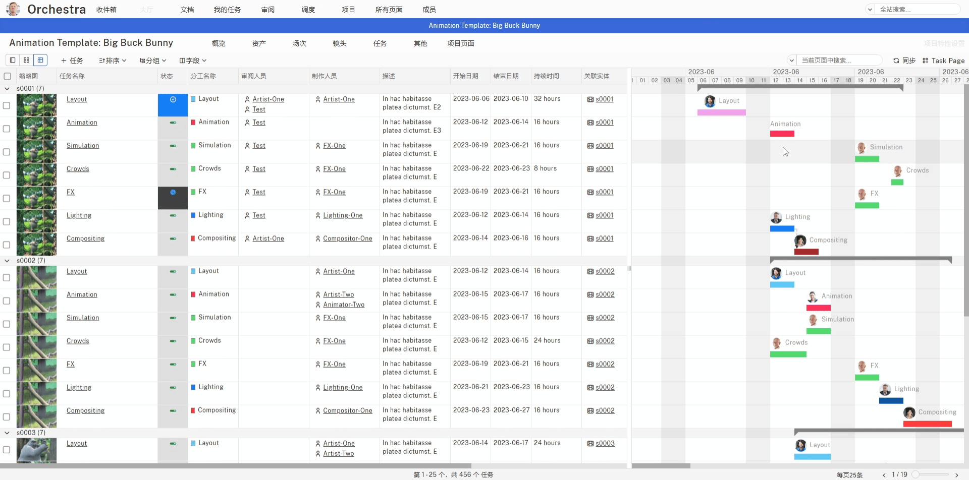 Gantt page drag move task bar